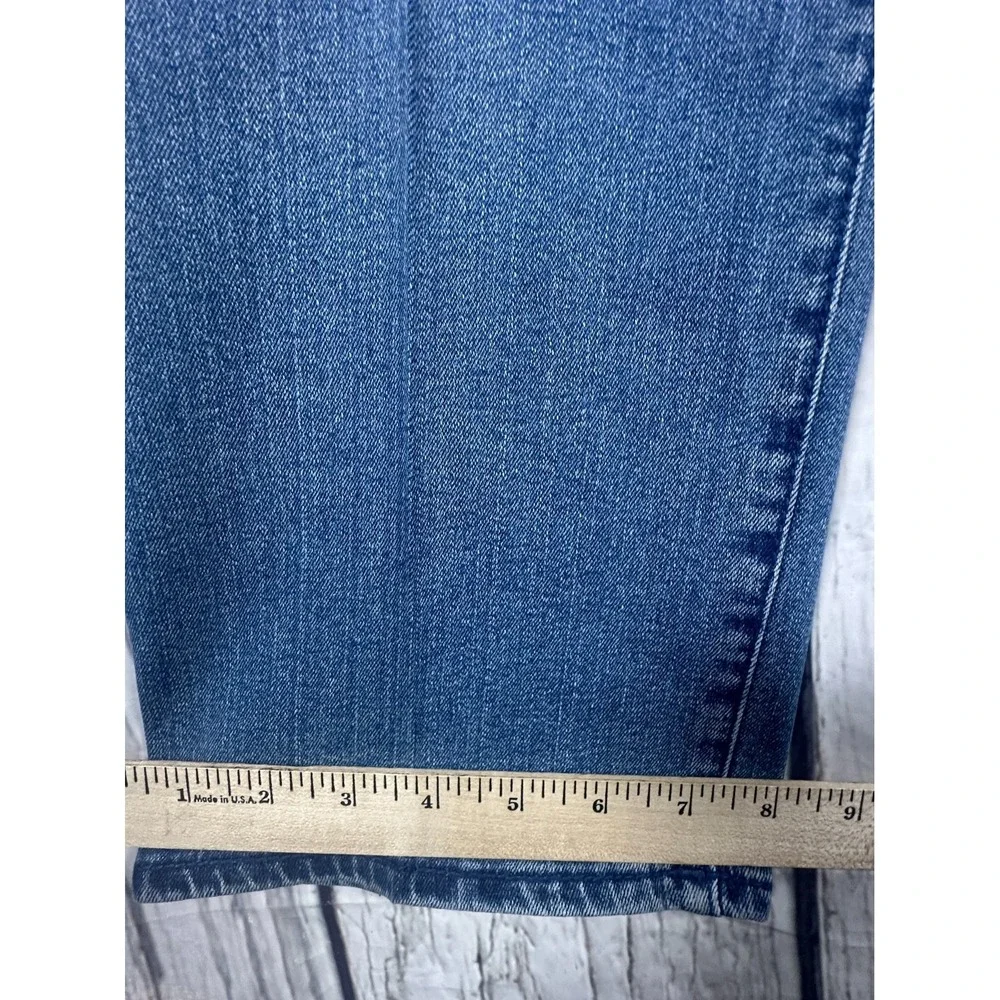True Religion Ricky Relaxed Straight Jeans Mens 34 Stretch Flap‎ Pockets Blue
